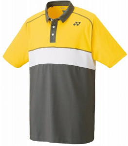 YONEX - Koszulka męska Polo 10137 yellow-grey (2015)